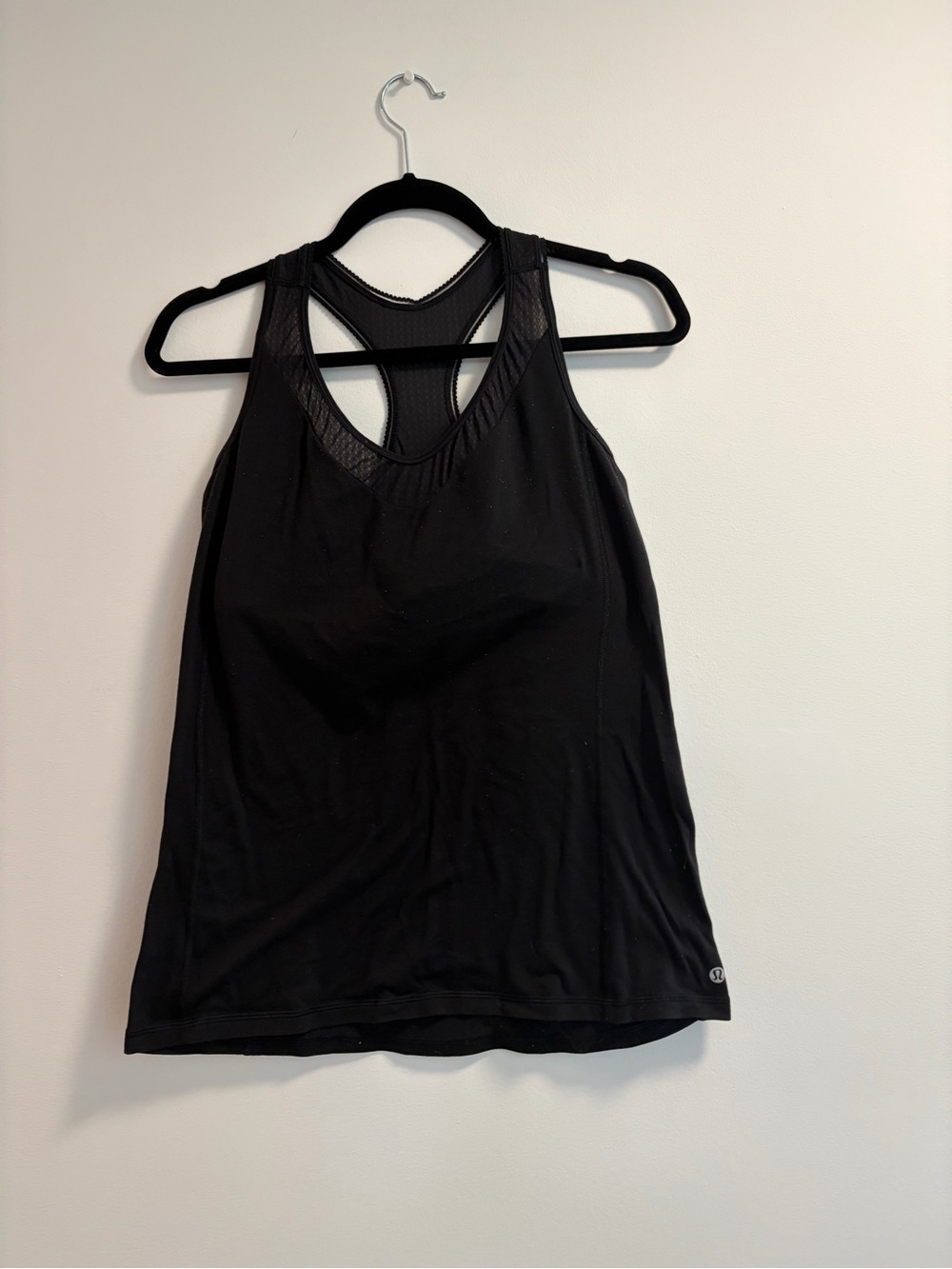 Vintage Lululemon Black Women's Active Mesh-Back Tank